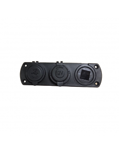 PANEL TOMA CTE-USB-VOLT.Y AMPERIMETRO(471207)