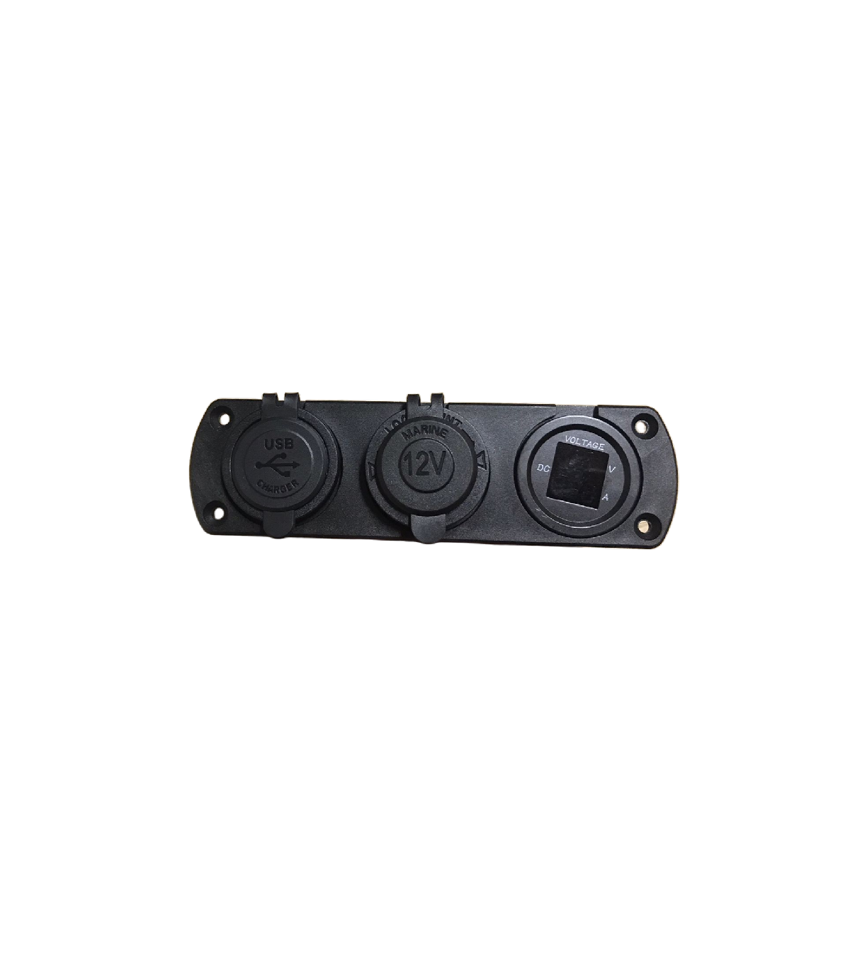 PANEL TOMA CTE-USB-VOLT.Y AMPERIMETRO(471207)
