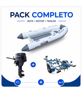 KIT HIDRO ALU 360 + MOTOR TOH. MFS 20 HP +TRAILER COBIA 420