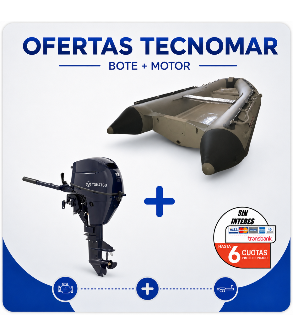 KIT BOTE RIB 330 +MOTOR TOH.MFS 9.9HP