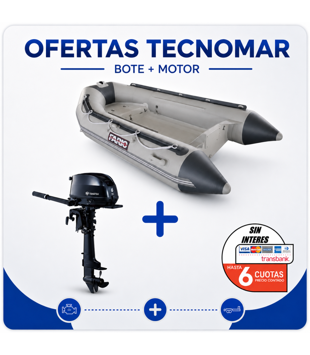 KIT BOTE RIB 270A +MOTOR TOH.MFS 6HP
