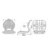 ASIENTO PLEGABLE GRIS(MA 705-11)