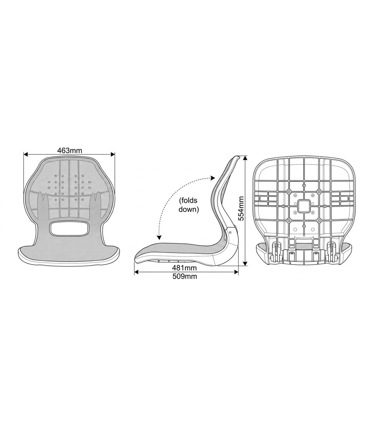 ASIENTO PLEGABLE GRIS(MA 705-11)