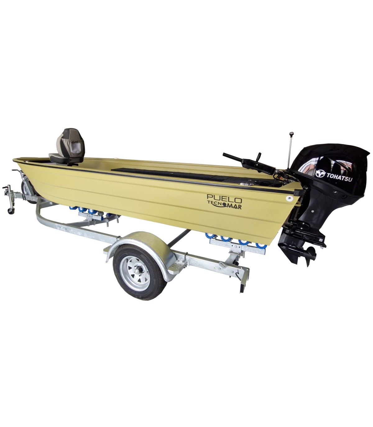 BOTE ALUMINIO 5MT.X1.90MT.PROA BAJA SIN CAJA PESCA EN PROA