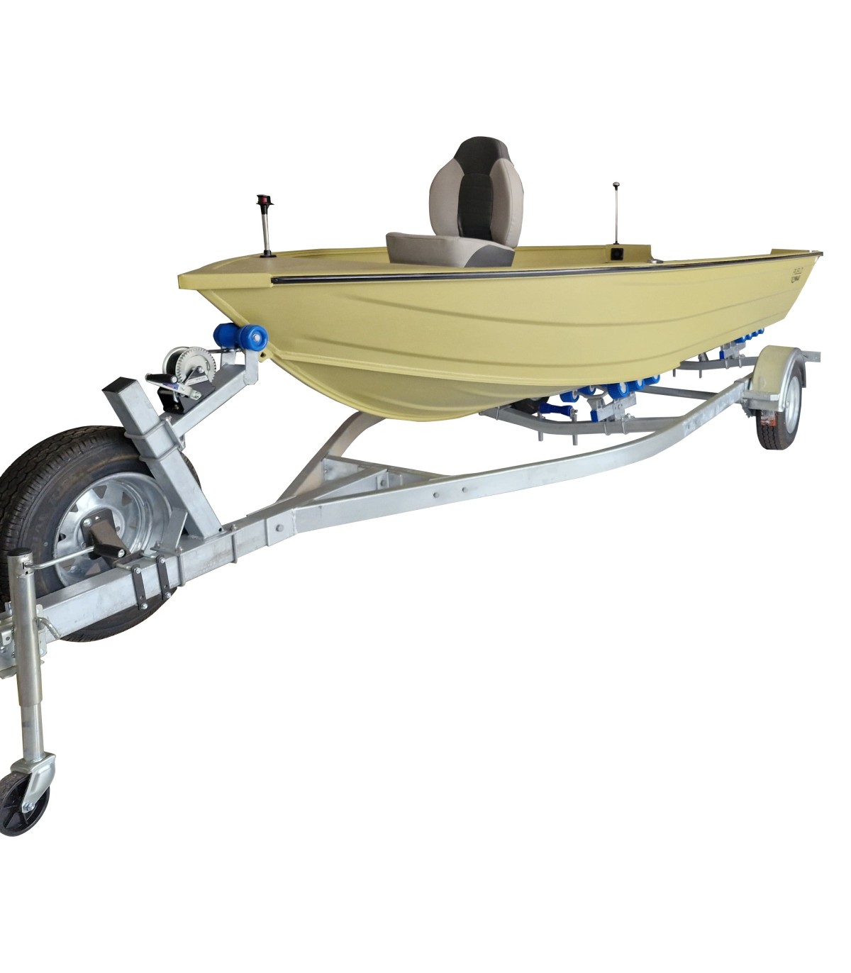 BOTE ALUMINIO 5MT.X1.90MT.PROA BAJA SIN CAJA PESCA EN PROA