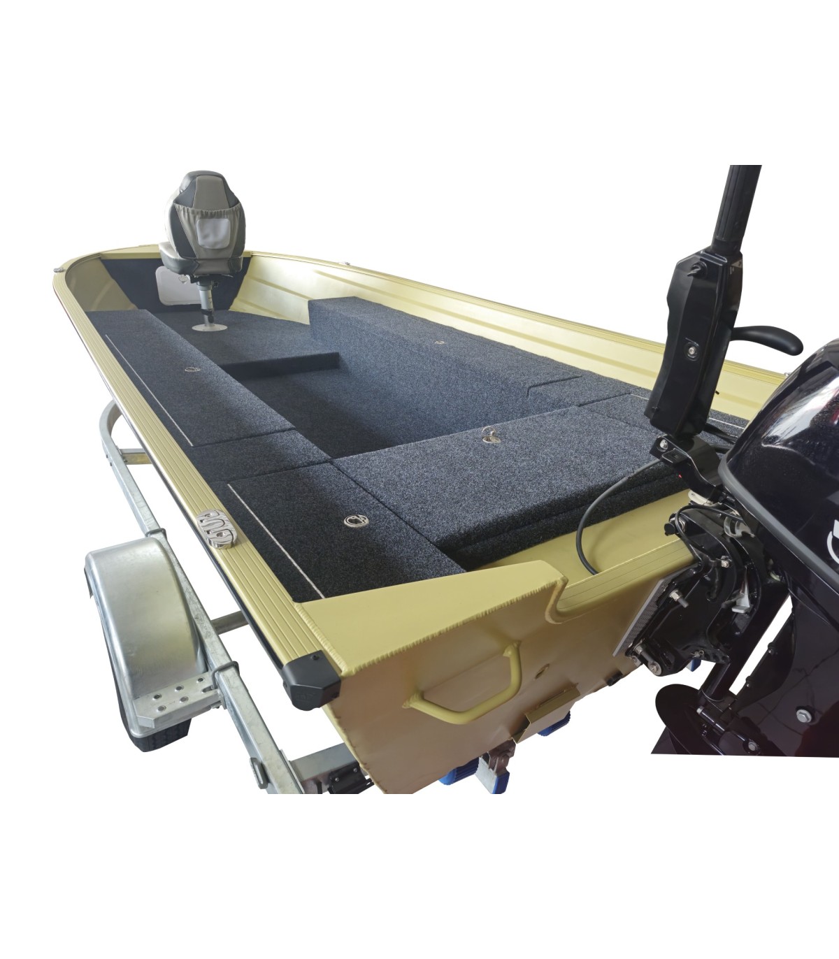 BOTE ALUMINIO 5MT.X1.90MT.PROA BAJA SIN CAJA PESCA EN PROA