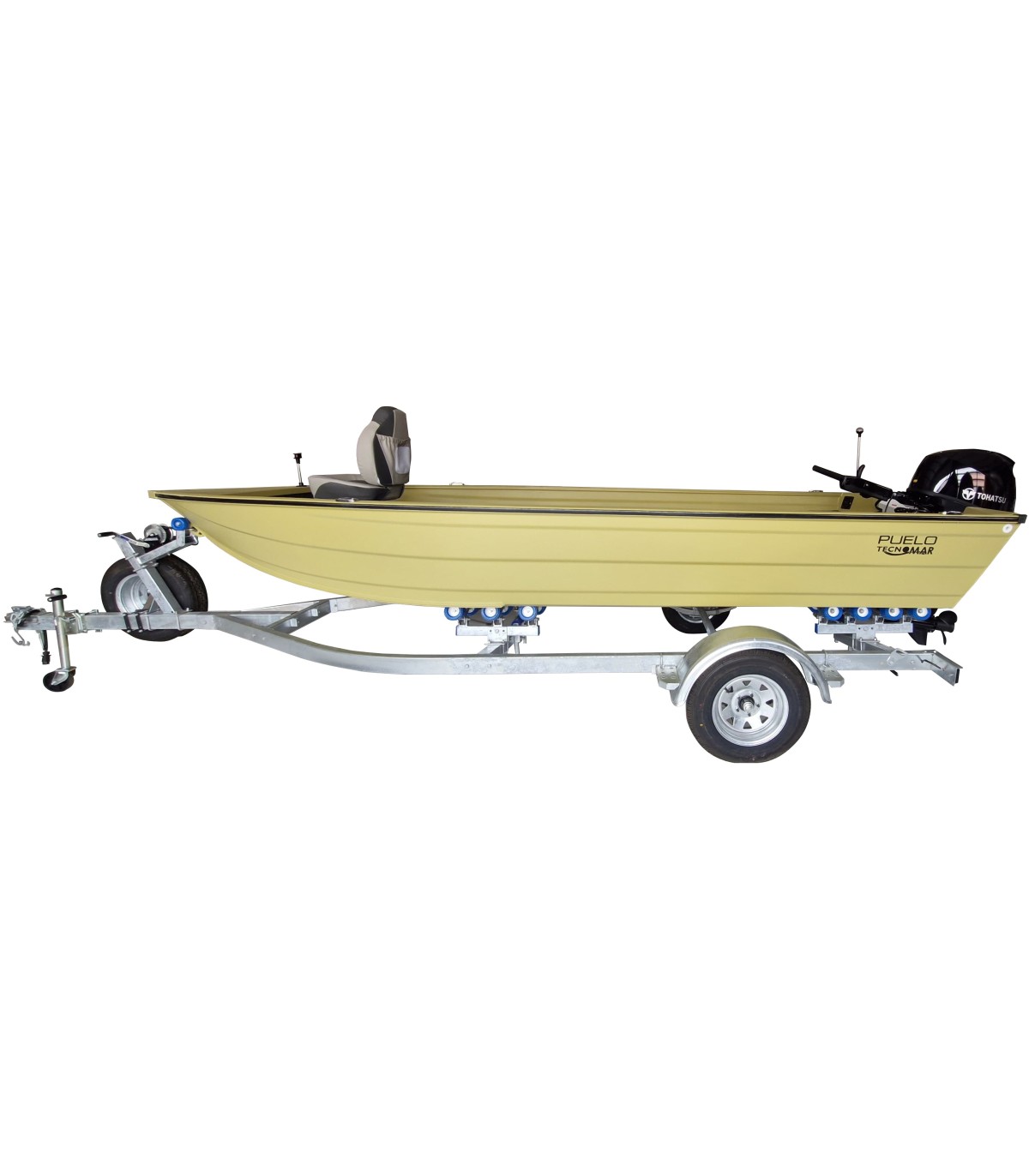 BOTE ALUMINIO 5MT.X1.90MT.PROA BAJA SIN CAJA PESCA EN PROA
