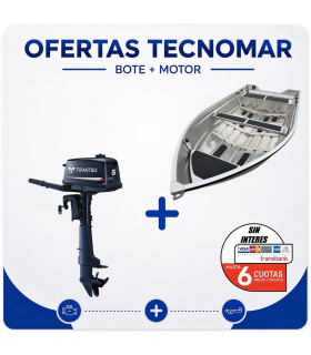 BOTE PUELO 350+MOTOR TOHATSU 2T 5HP BDS