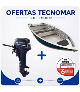 BOTE PUELO B420+MOTOR TOHATSU 2T 18HP E2 L