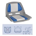 ASIENTO PVC(MA 702-21)C/TAPIZ BLANCO/AZUL