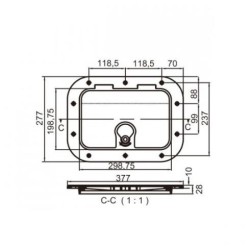 PUERTA CONSOLA 377X277mm.(C13709)