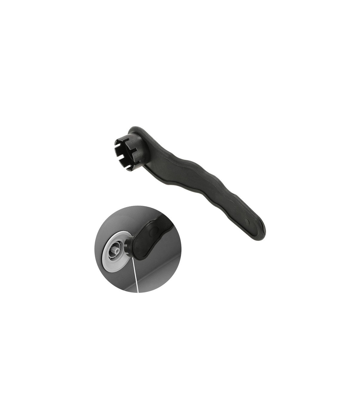 LLAVE VALVULA PLASTICO NEGRA