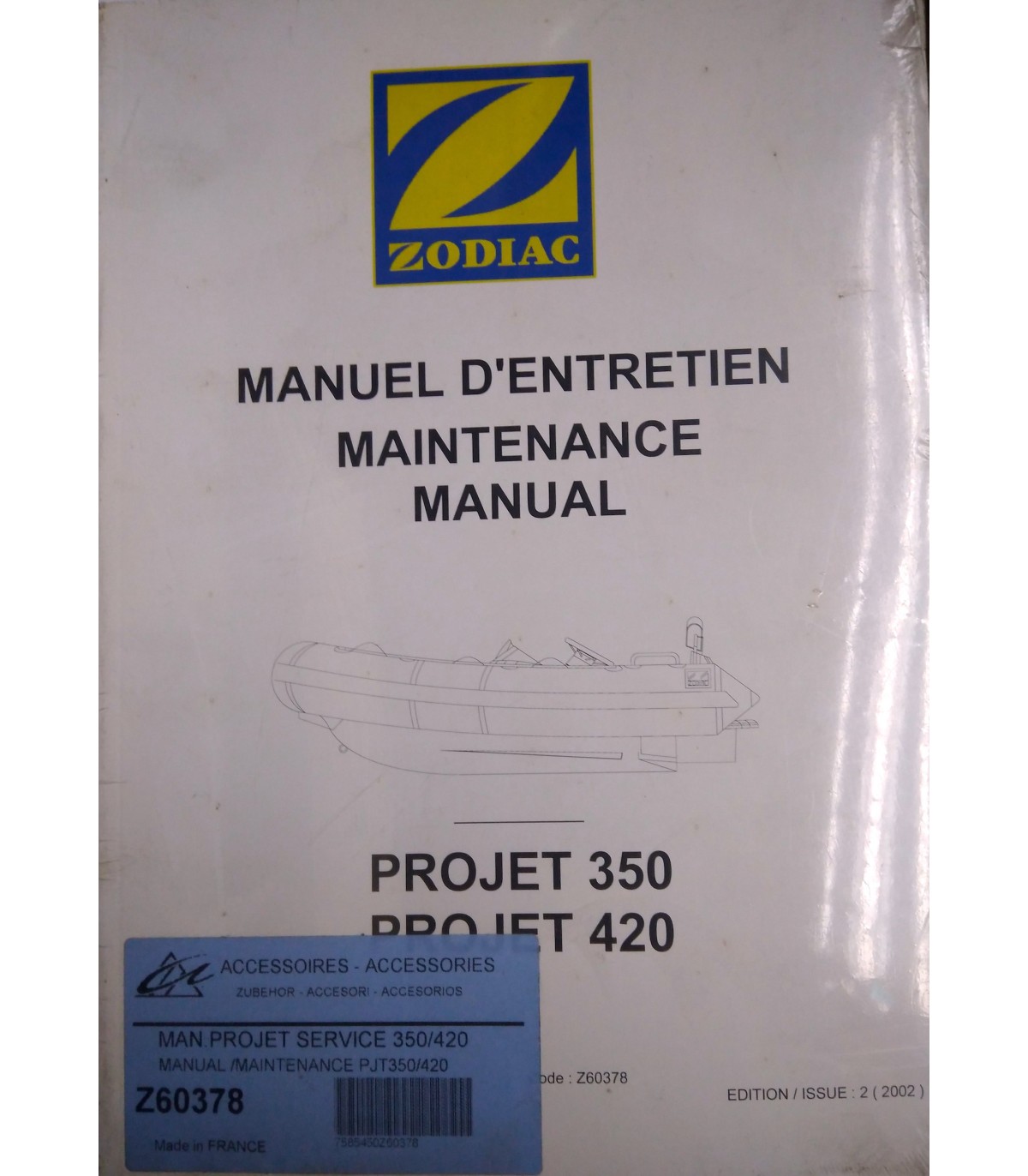 MANUAL MANTECION PROJET 350-420