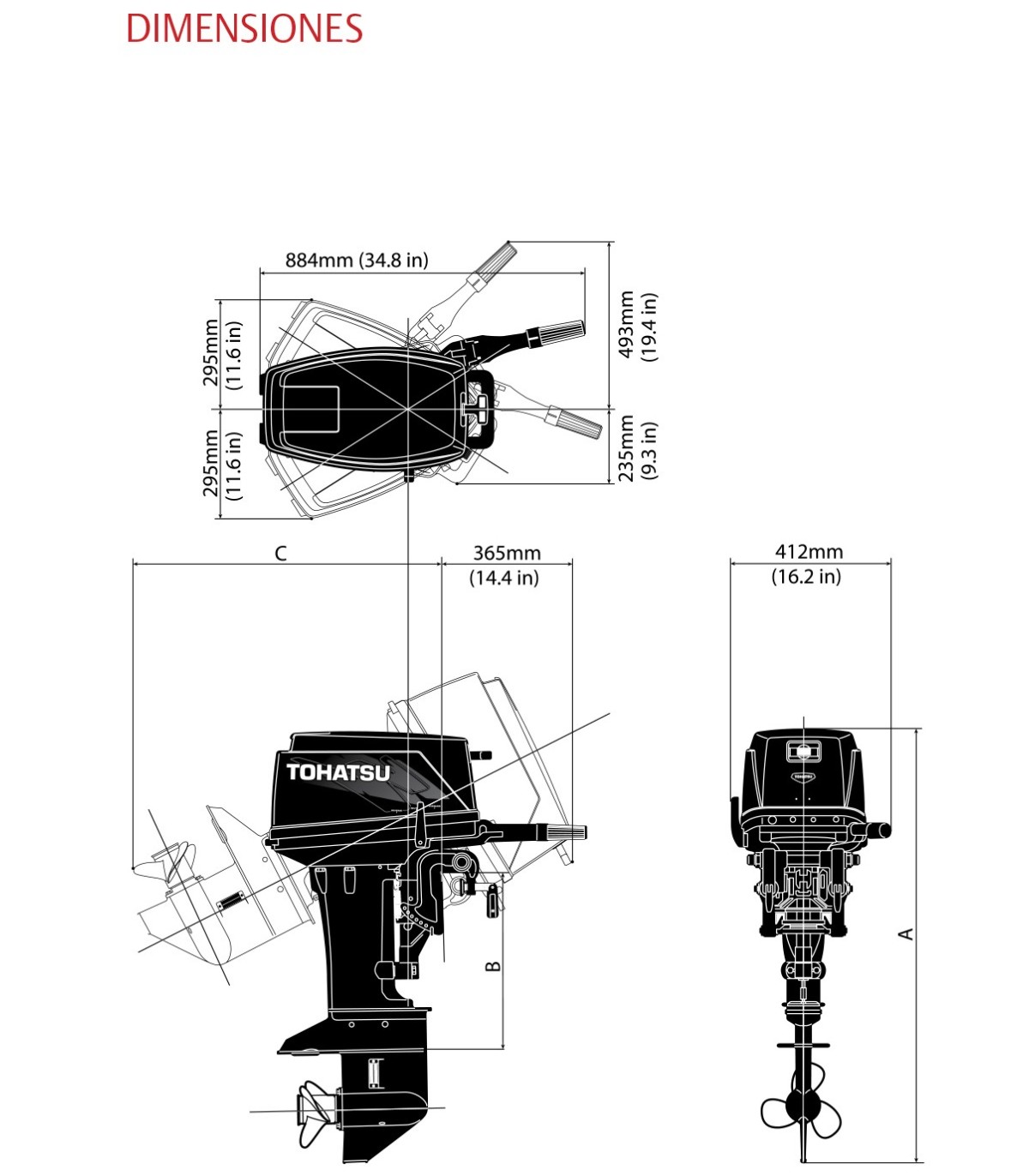 MOTOR TOHATSU 30HL