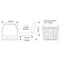 ASIENTO PLEGABLE DELUXE AZUL/BLANCO (MA 704-31)