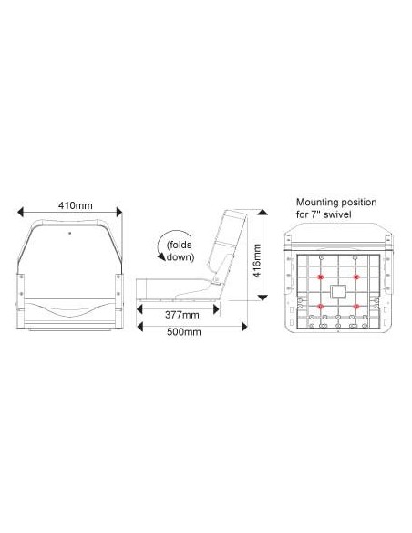 ASIENTO PLEGABLE DELUXE AZUL/BLANCO (MA 704-31)