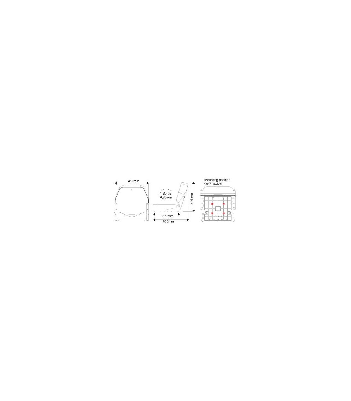 ASIENTO PLEGABLE(MA 704-32)DELUXE GRIS/BLANCO