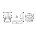 ASIENTO PLEGABLE(MA 705-32) GRIS/BLANCO