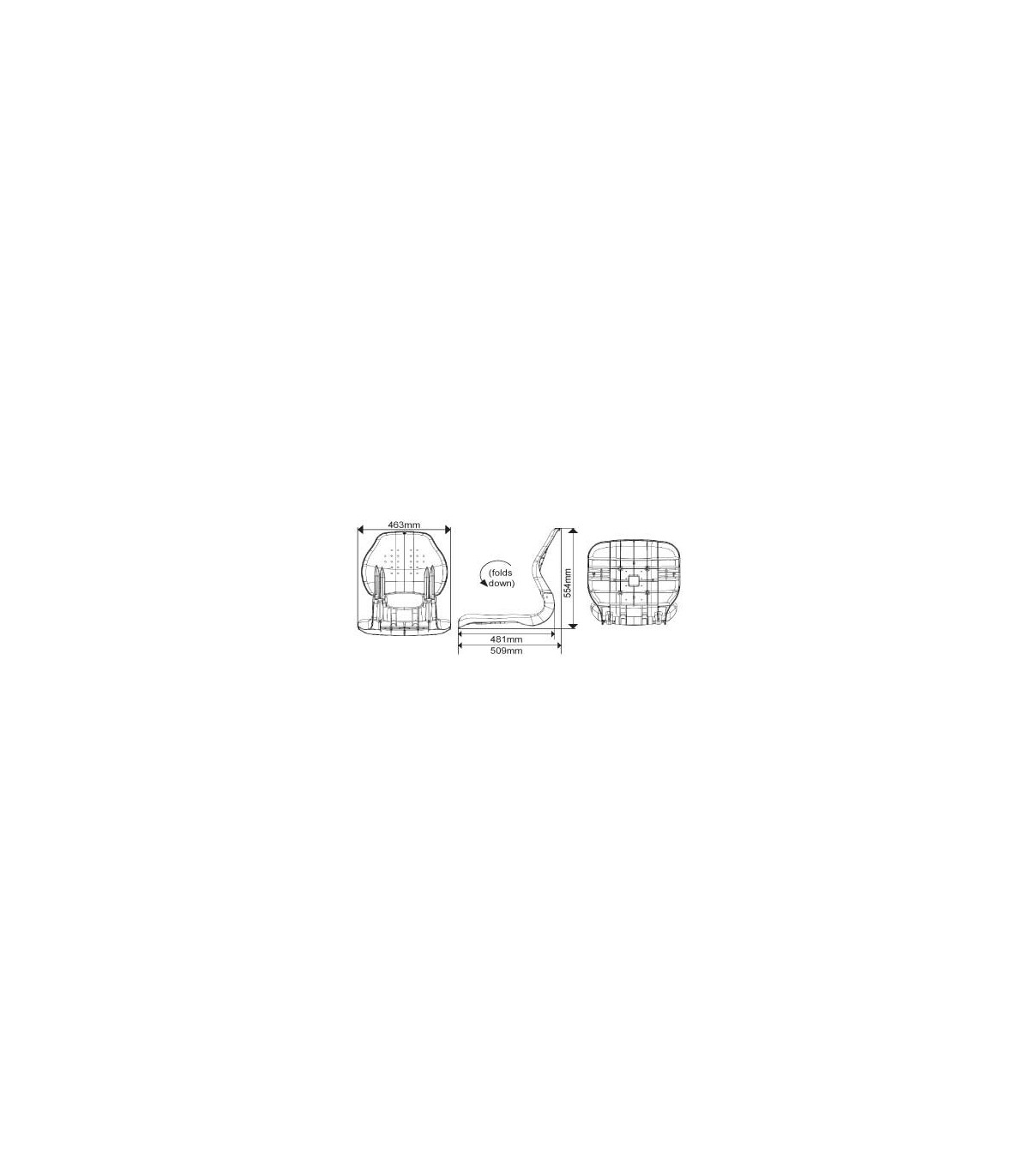 ASIENTO PLEGABLE(MA 705-32) GRIS/BLANCO