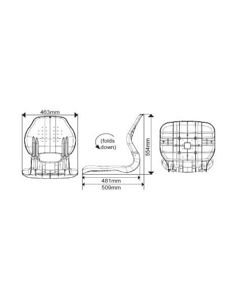 ASIENTO PLEGABLE GRIS(MA 705-11)
