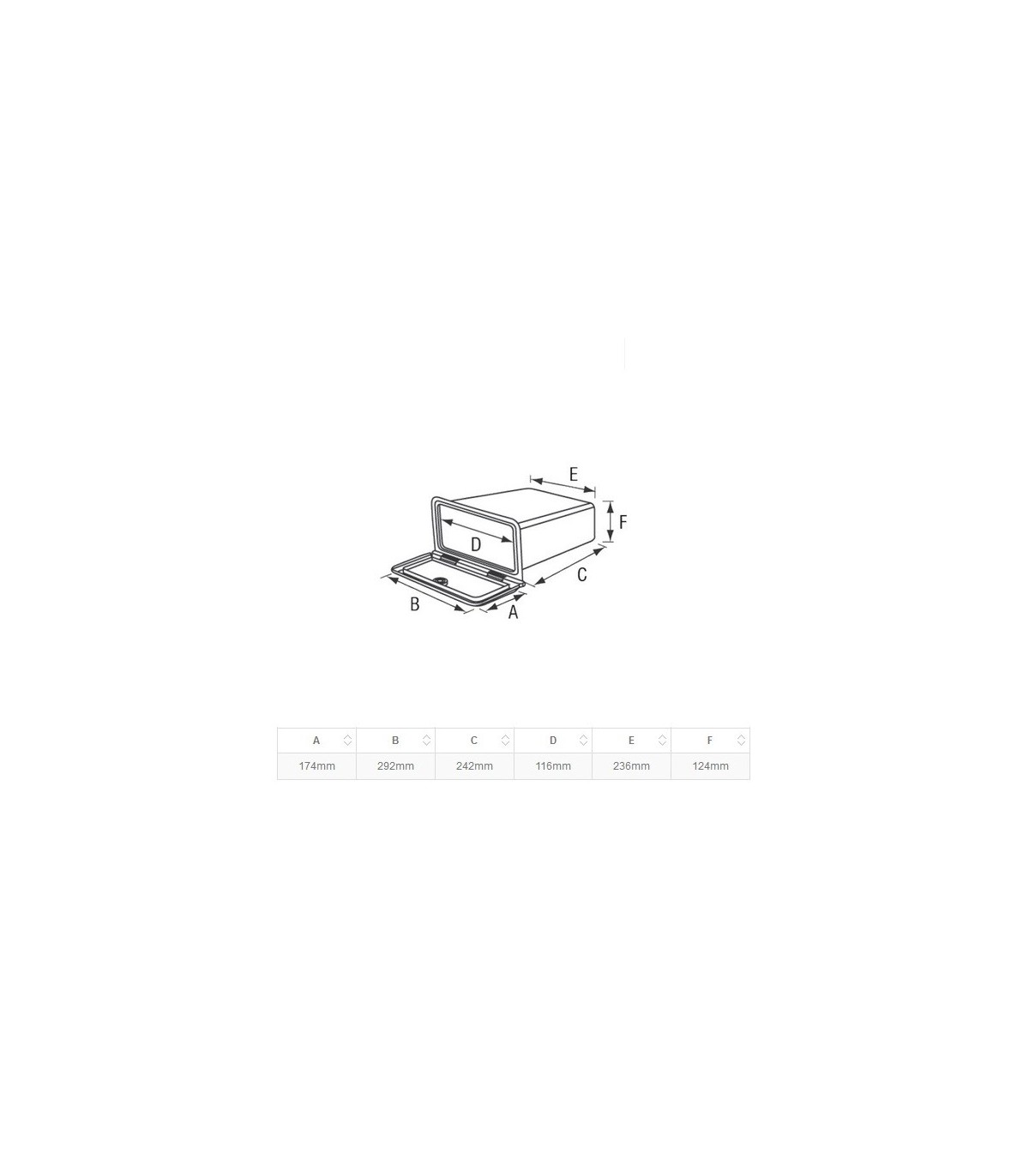 GUANTERA 174X292 C/LLAVE (195555)