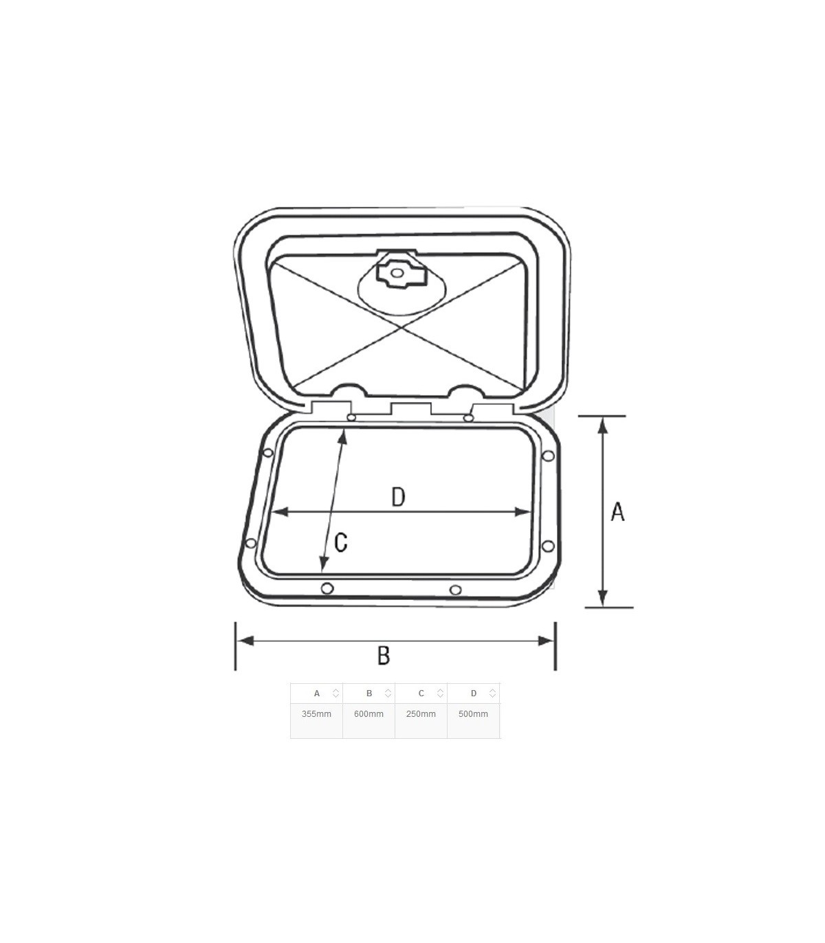 GUANTERA 355X600  (196600)