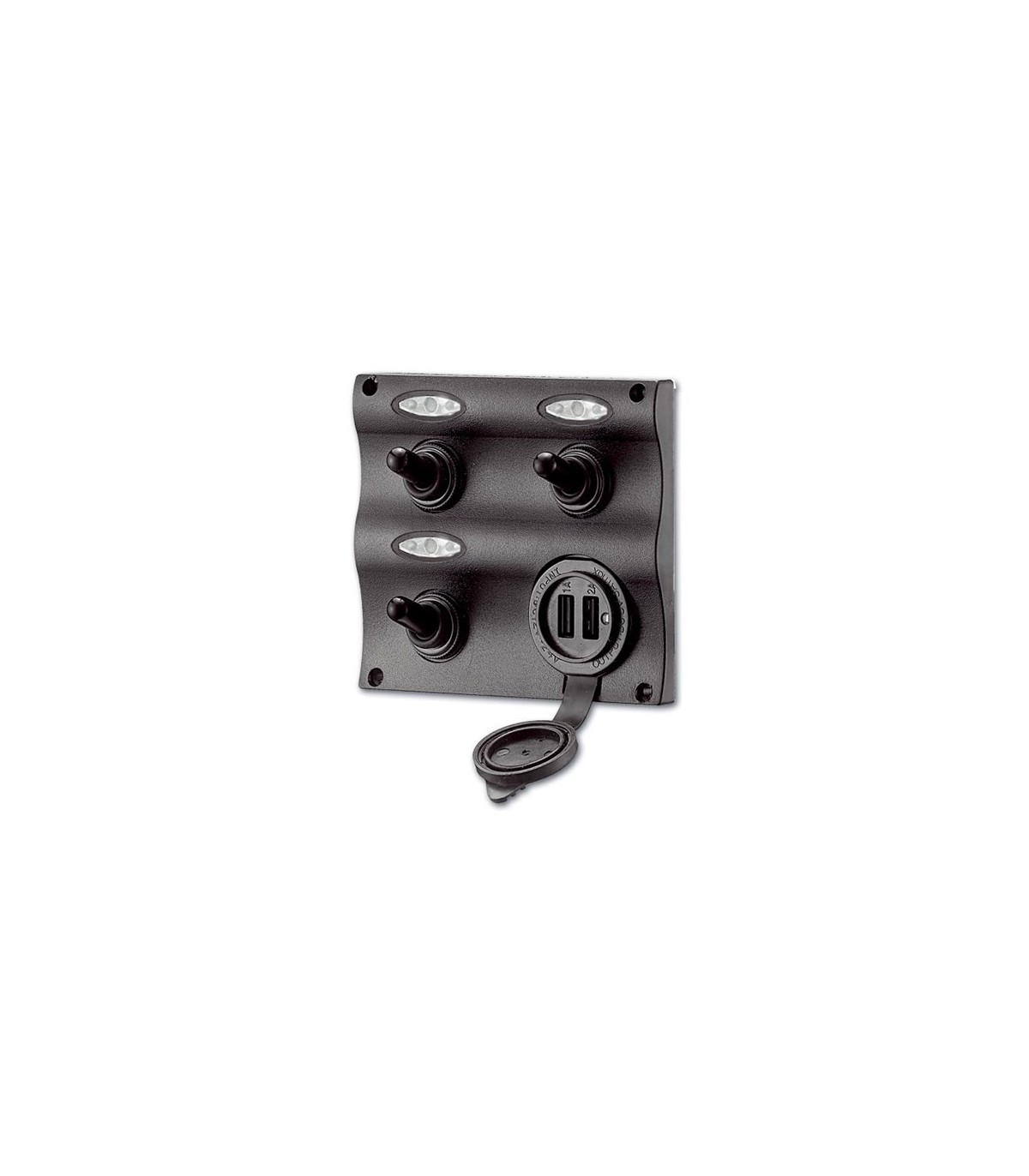PANEL INTERRUPTOR 3 LED+ USB (C91359LED)