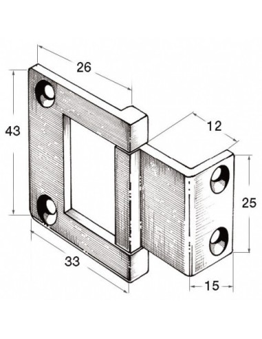 BISAGRA PUERTA ECCENTRIC (2250)