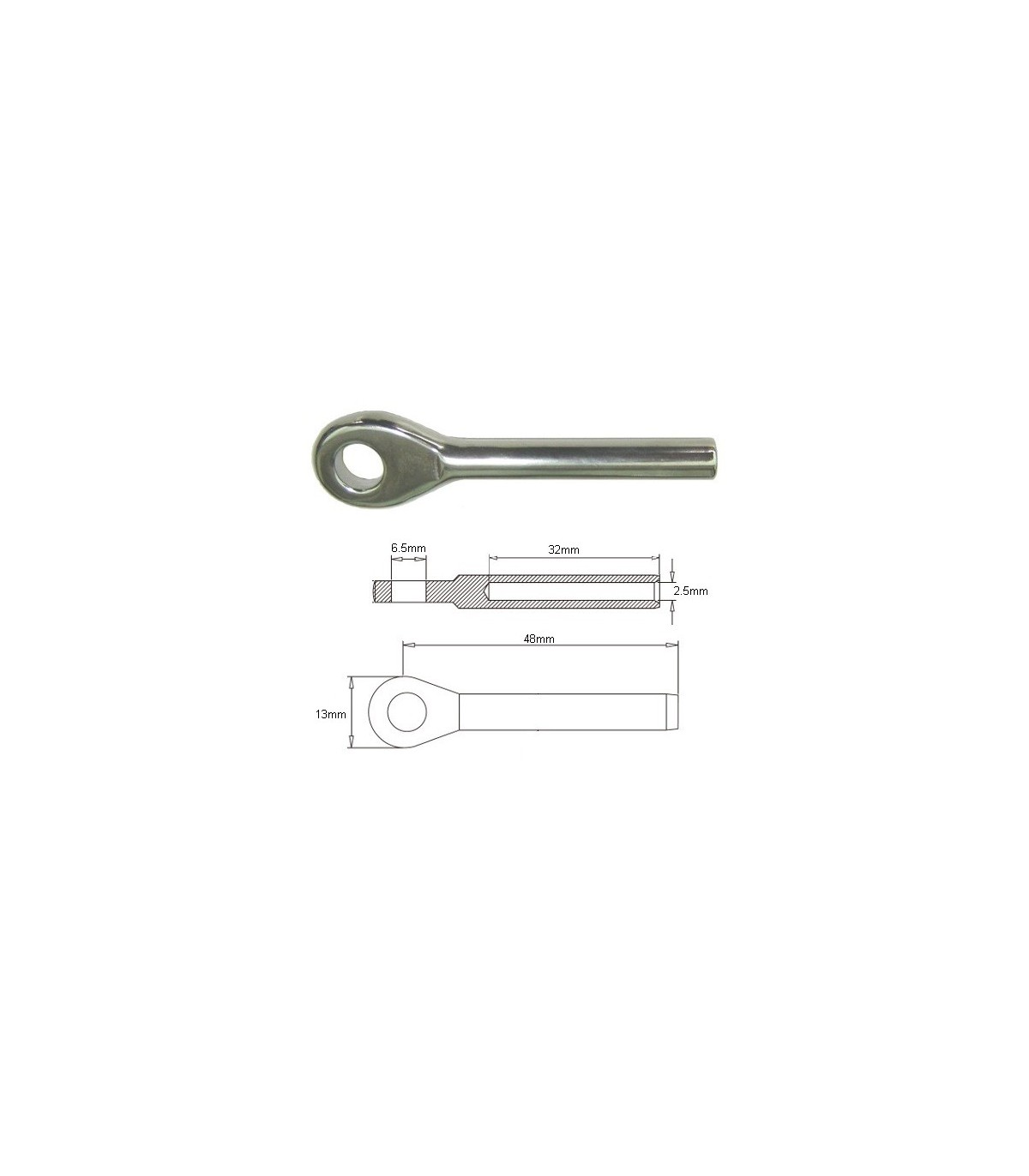 TERMINAL OJO 2.5mm.(037101)