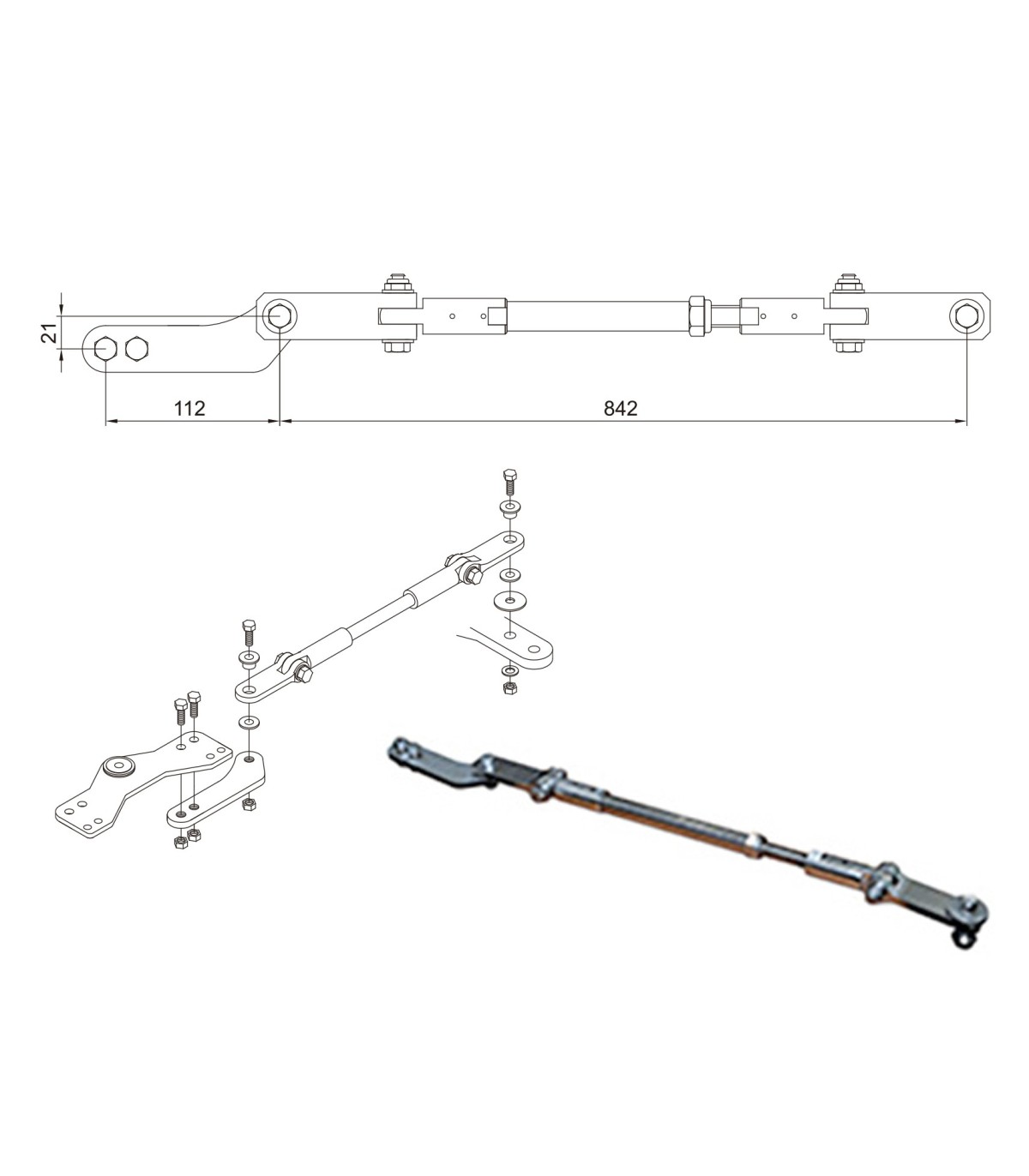 BARRA TANDEM (TBK800S)