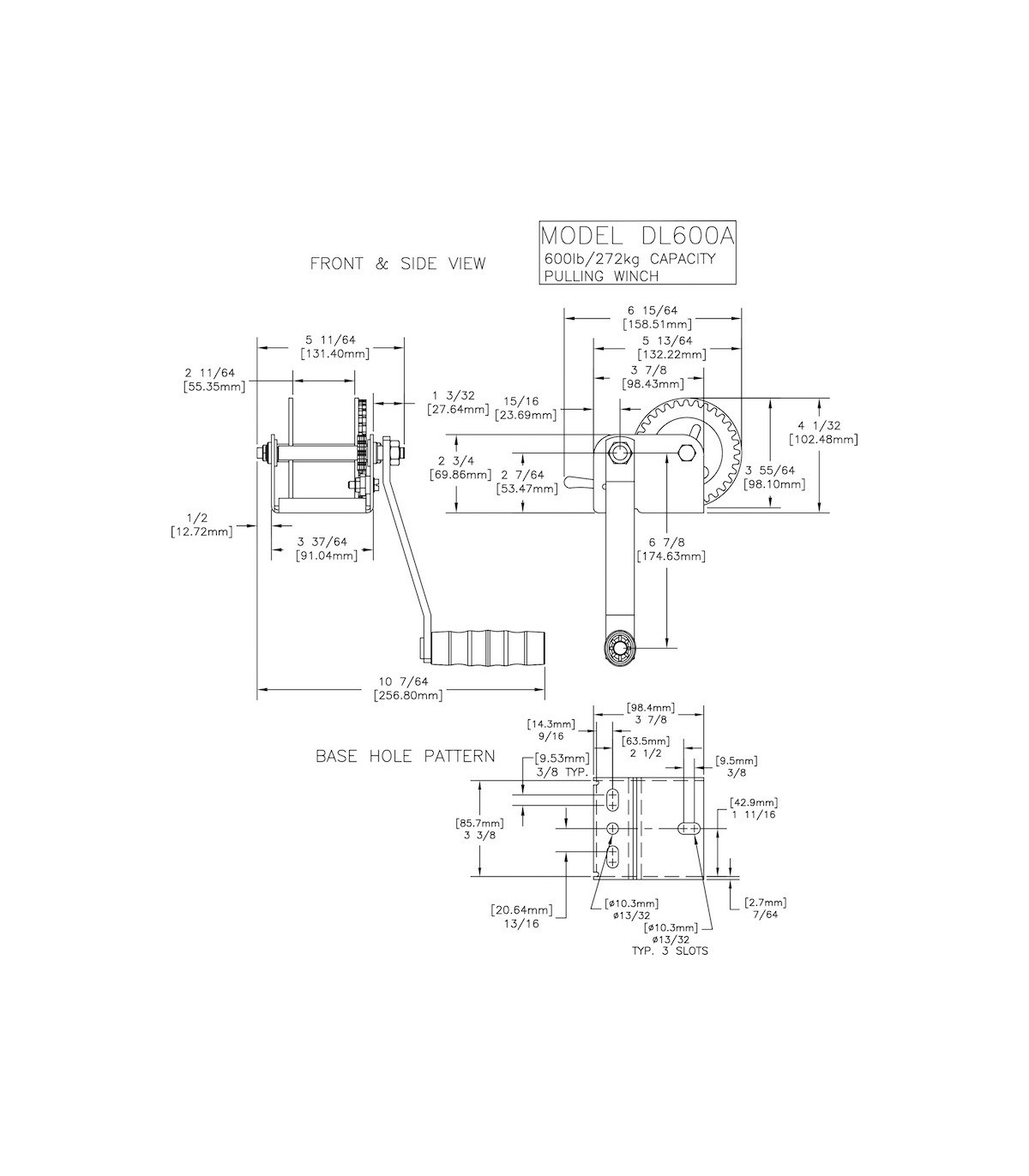 WINCHE 600 LBRS     (5402) -  (DL600)