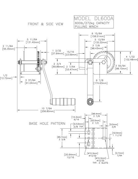 WINCHE 600 LBRS     (5402) -  (DL600)