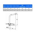 PESCANTE DAVIT 60KG (70141)