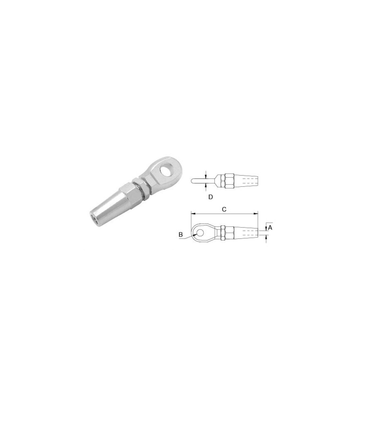 TERMINAL OJO P/CABLE 3mm.(341603)