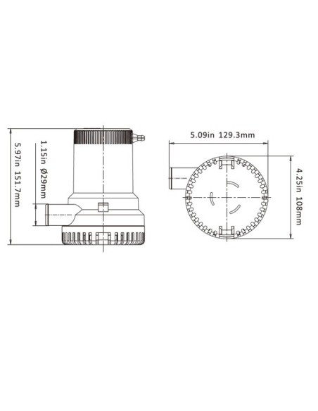 BOMBA SENTINA SEAFLO 1500GPH(510515)