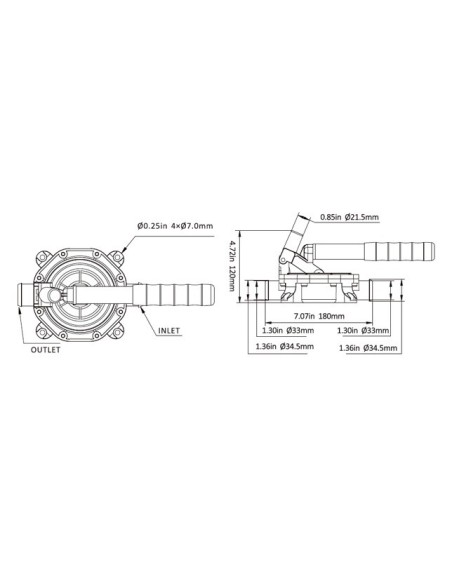 BOMBA MANUAL DIAFRAGMA(511502)