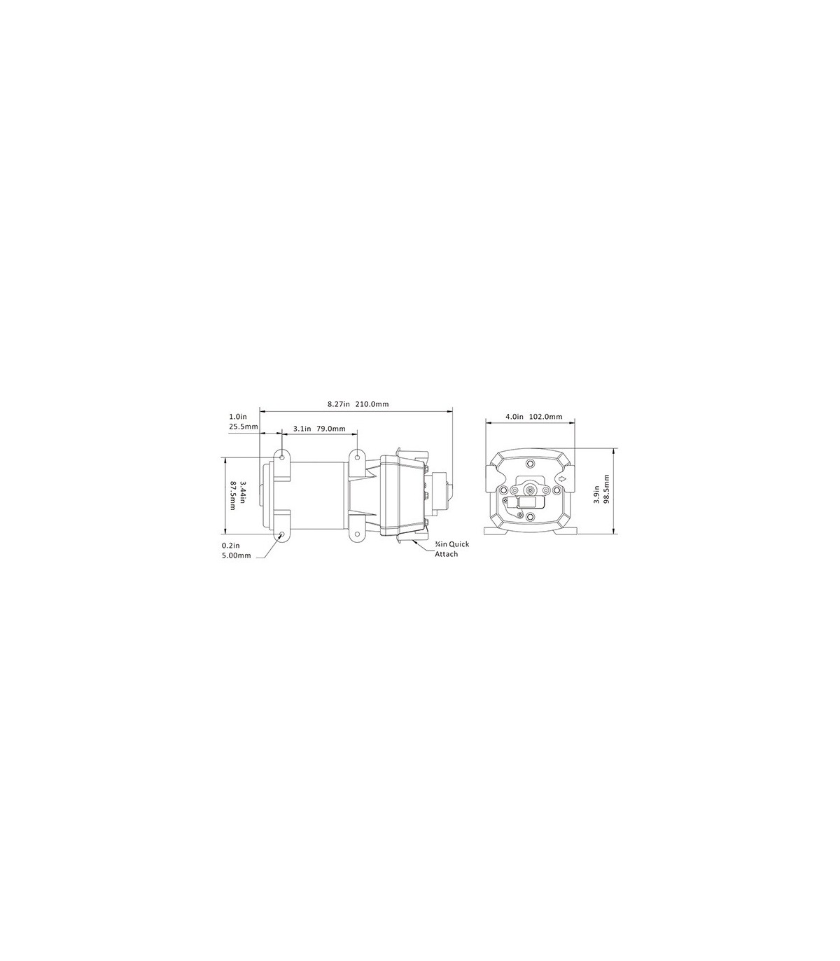 BOMBA DIAFRAGMA 40PSI 12V(510917)